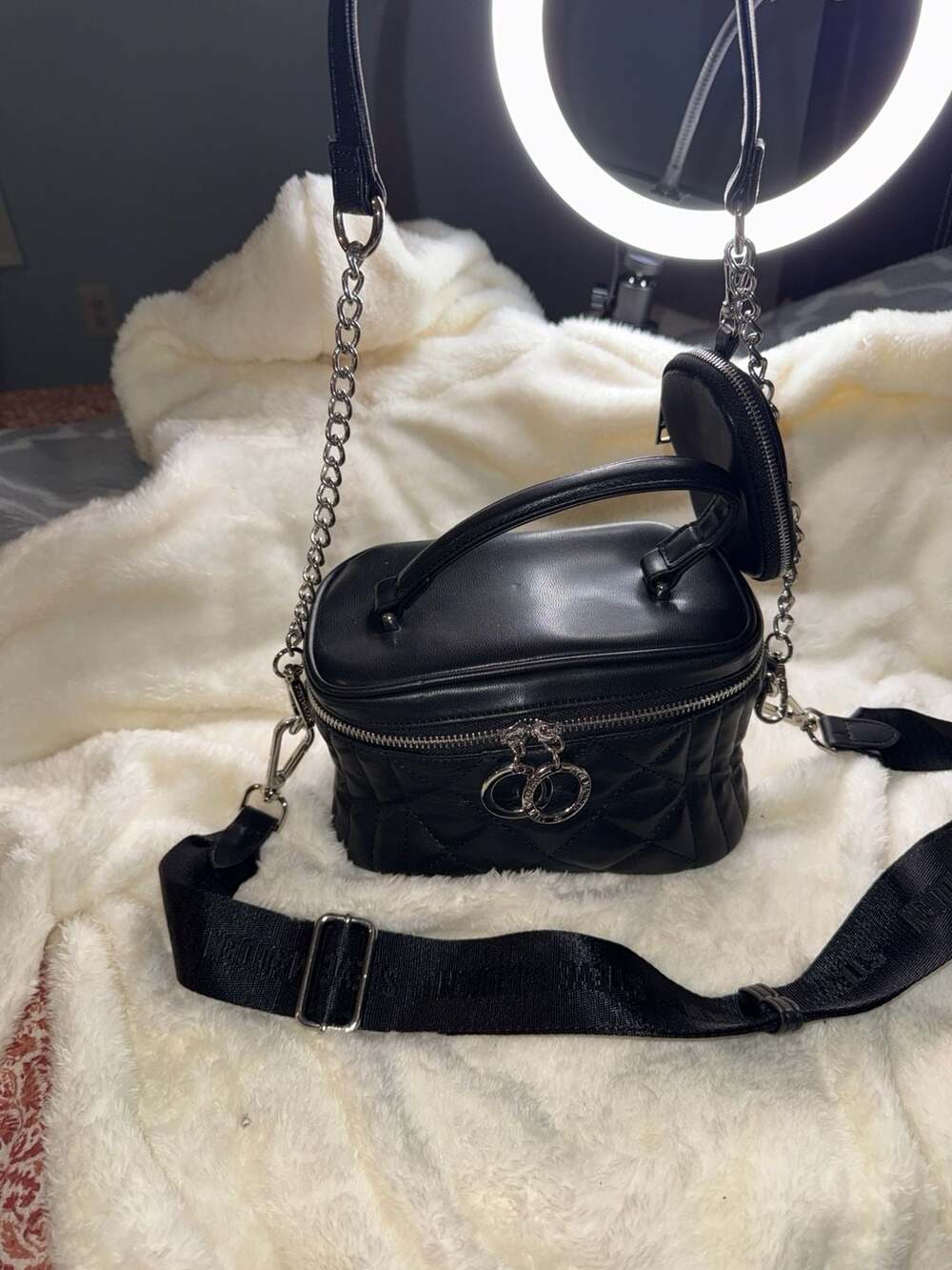 Steve Madden- double strap crossbody with Coin Pouch